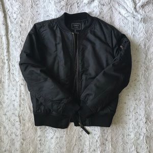 Forever 21 Black Bomber Jacket